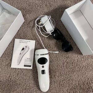 White IPL Hair Removal Device with Accessories